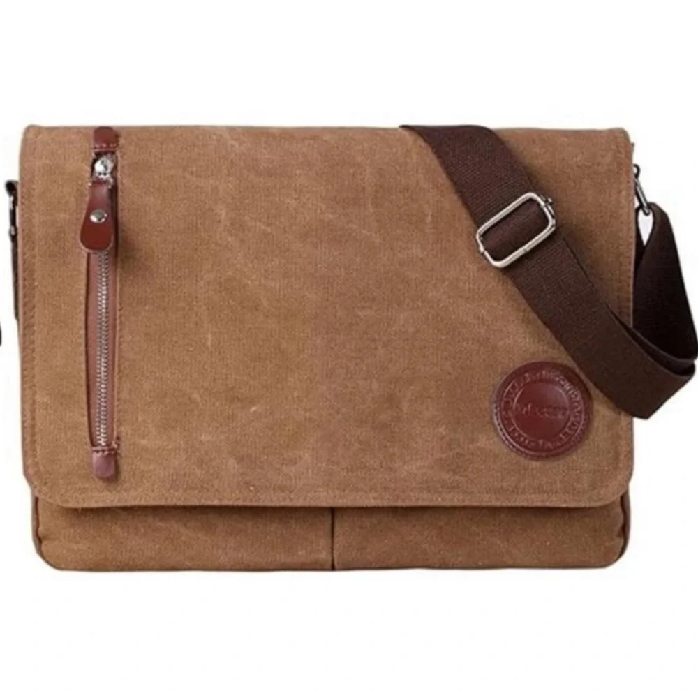 Crossbody Bag for Men Vintage Coffee NEW